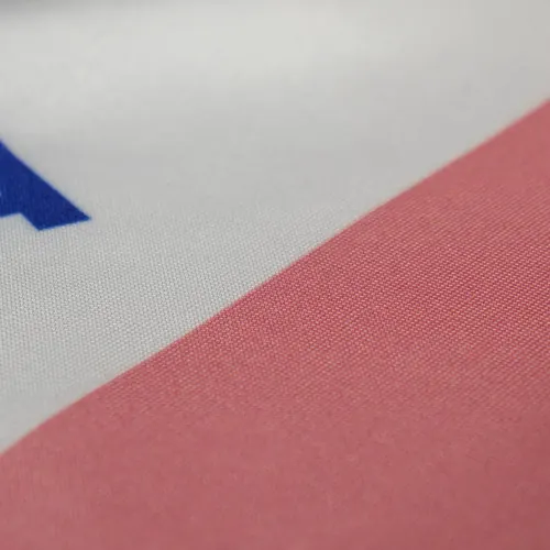 Detalhe do caimento da bandeira do Espírito Santo