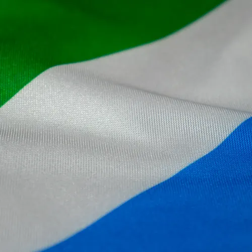 Detalhe do caimento da bandeira de Mato Grosso do Sul