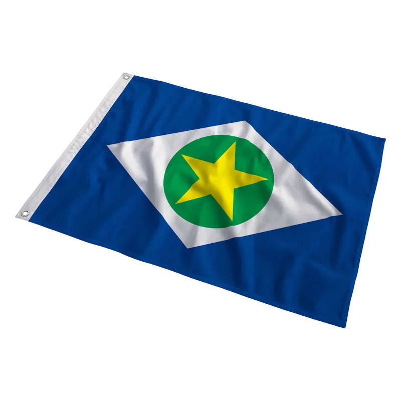 Bandeira de Mato Grosso tremulando