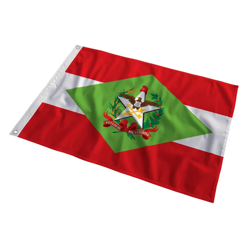 Bandeira de Santa Catarina tremulando